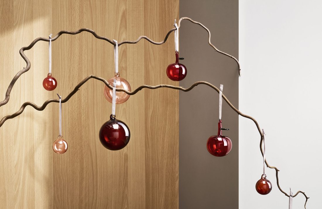 GLASS BALL, Brown 80mm
