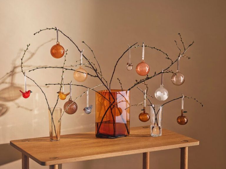 GLASS BALL, Brown 80mm