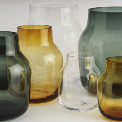 SILENT Vase M, Dark Green