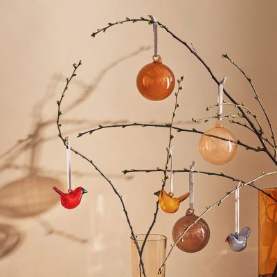 GLASS BALL, Brown 80mm