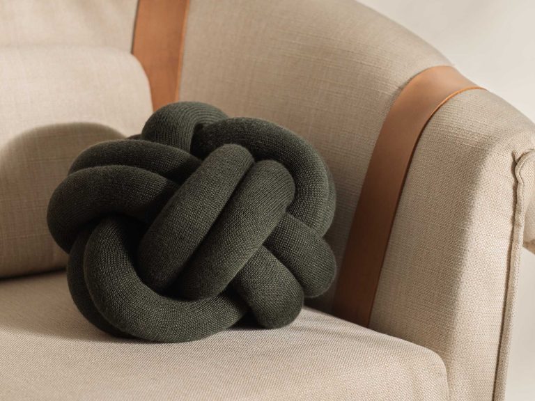 KNOT Cushion, Forest Green