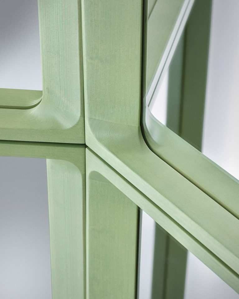 ARCED Mirror L, Light Green
