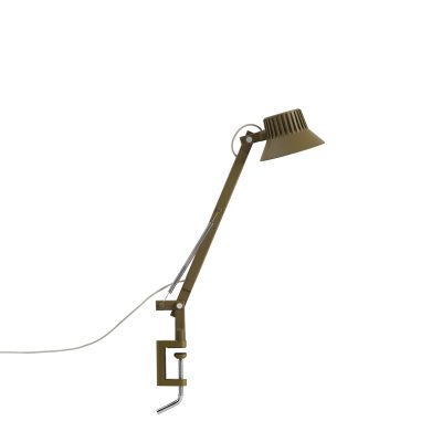 DEDICATE Table Lamp S1 w. Clamp, Brown Green