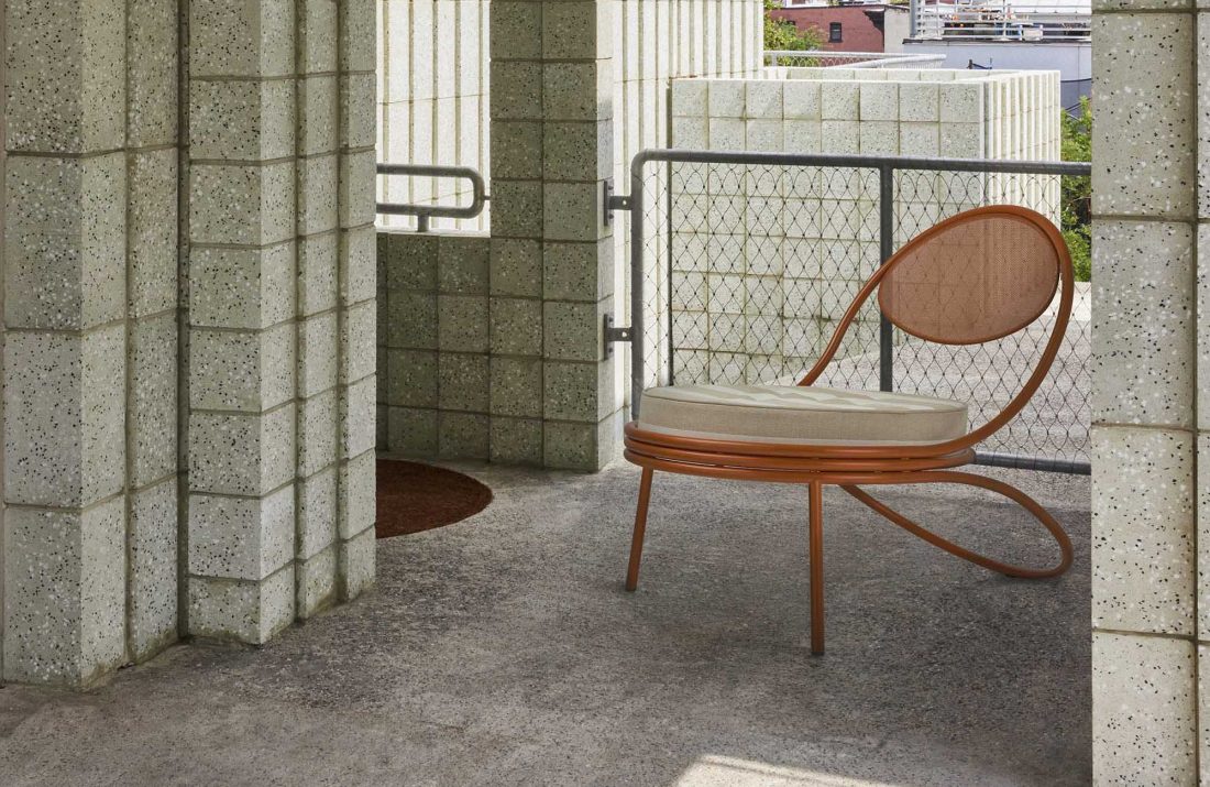 COPACABANA Lounge Chair, Orange