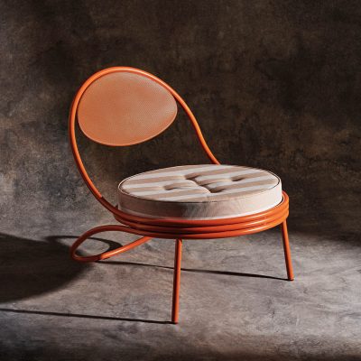 COPACABANA Lounge Chair, Orange