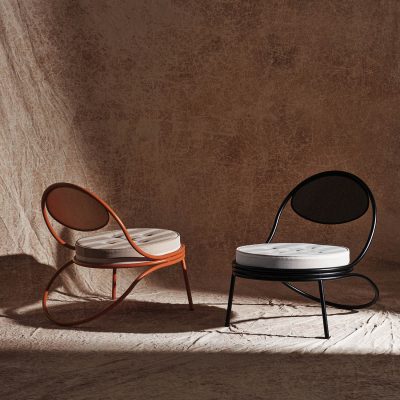 COPACABANA Lounge Chair, Orange