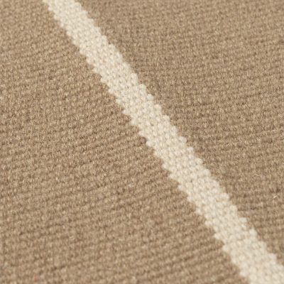 CALM Kelim Rug, Dark Sand/Off-white