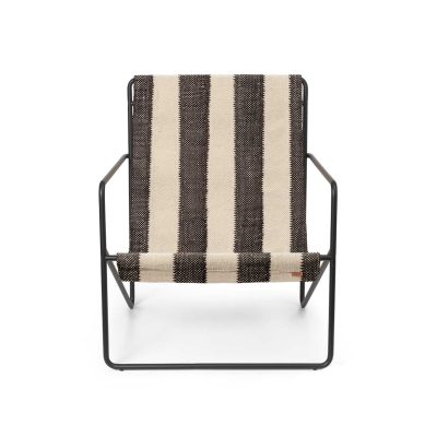 DESERT Lounge Chair, Off-white/Chocolate