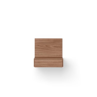 TANA Wall Mounted Nightstand, Walnut