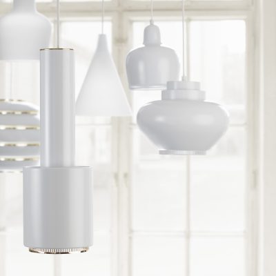 Pendant Light A110 "Hand Grenade", White