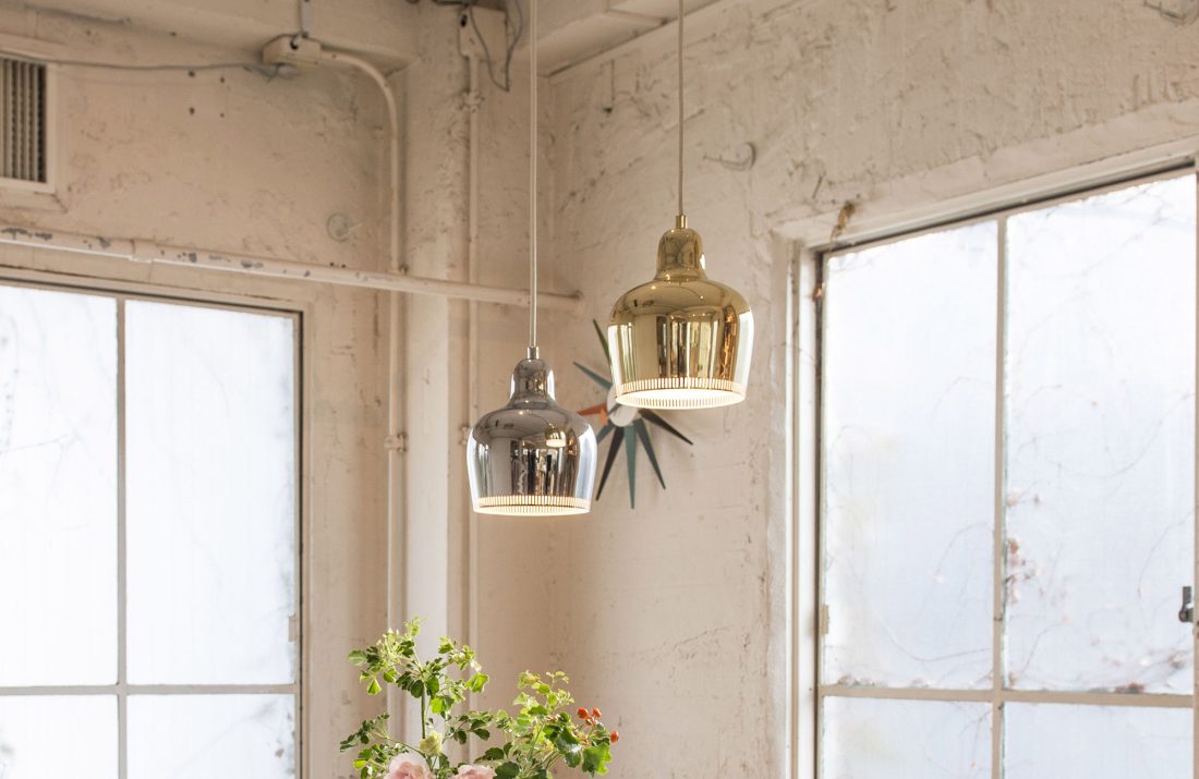Pendant Light A330S "Golden Bell", Chrome