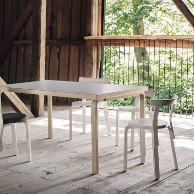Aalto Table Rectangular 83, Clear Lacquer
