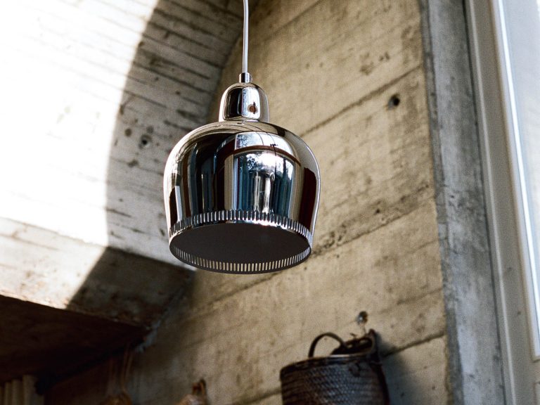 Pendant Light A330S "Golden Bell", Chrome