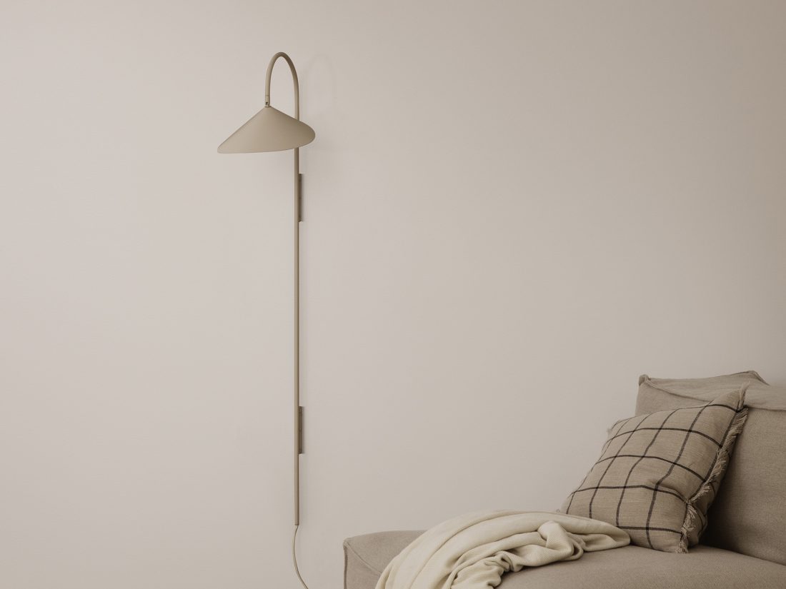 Arum Swivel Wall Lamp Tall, Cashmere