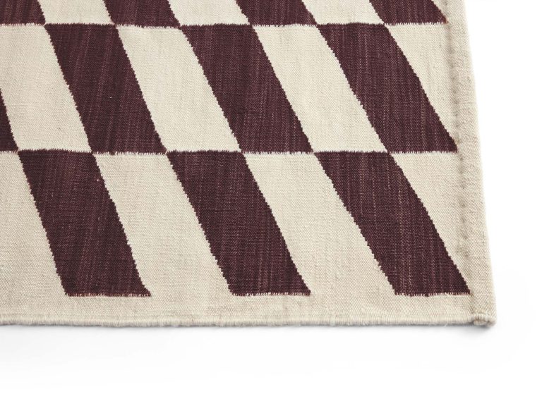 SHIFT Kelim Rug, Burgundy
