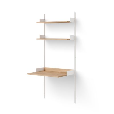 N.W. Shelving System, Study Shelf - Oak / White