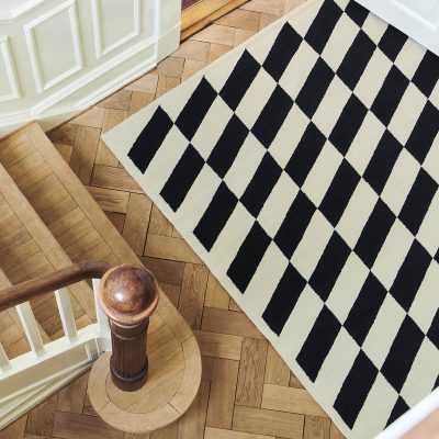 SHIFT Kelim Rug, Burgundy