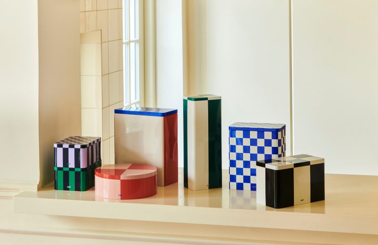 TIN Container S, Dark Blue & Green
