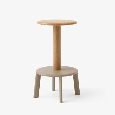 MASSIF AV39 Stool Low, Oak/Grey Beige