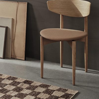 CHECK Wool Jute Rug, Coffee/Natural