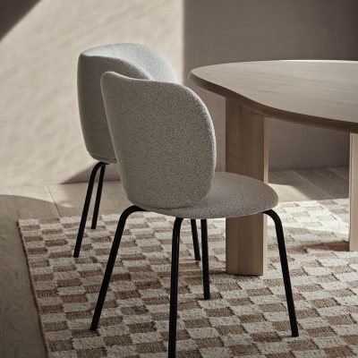 CHECK Wool Jute Rug, Off White/Natural