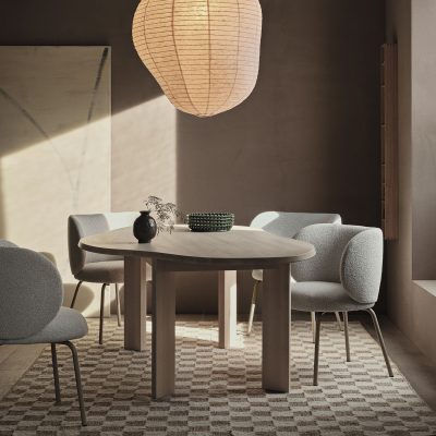CHECK Wool Jute Rug, Coffee/Natural