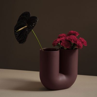 KINK Vase S, Deep Red