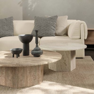 EPIC Coffee Table ø80, Traventine