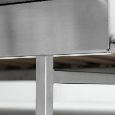 BED 90–180 cm, Stainless Steel Limited Edition