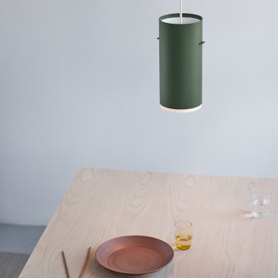TUBE PENDANT Large, Brushed Aluminium