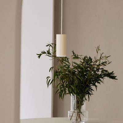 TUBE PENDANT Small, Brushed Aluminium