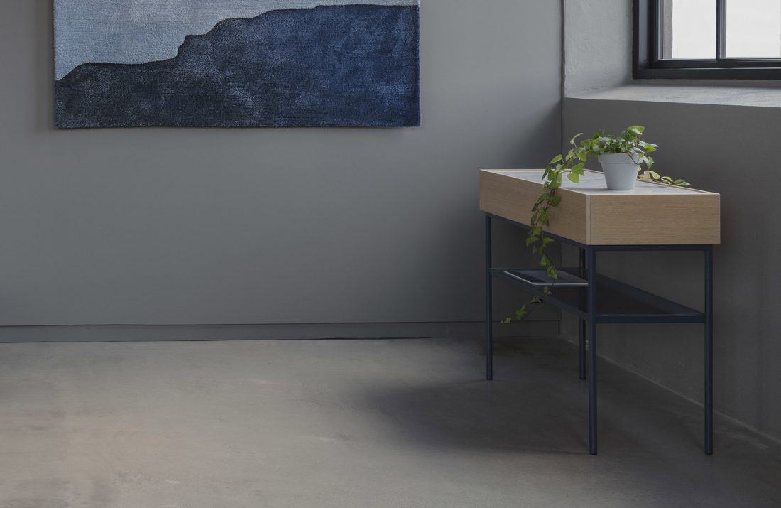 LUC Console 100, Oak/Green Khaki