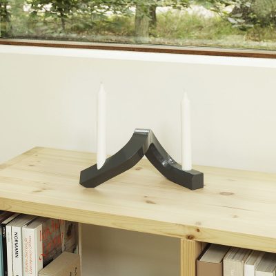 CROOKED Candlestick Two, Grey