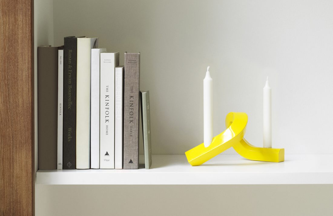 CROOKED Candlestick Two, Yellow