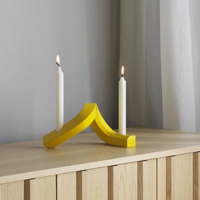 CROOKED Candlestick Two, Yellow