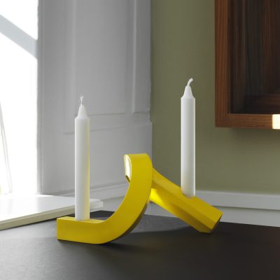 CROOKED Candlestick Two, Yellow