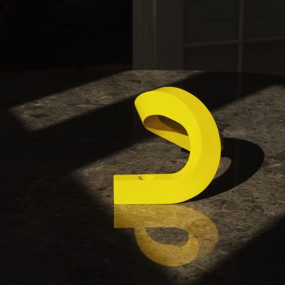 CROOKED Candlestick Two, Yellow