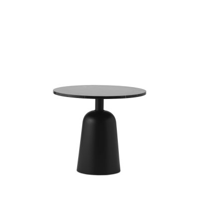 TURN Table Marble, Black