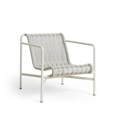 PALISSADE CORD Lounge Chair Low, Sky Grey