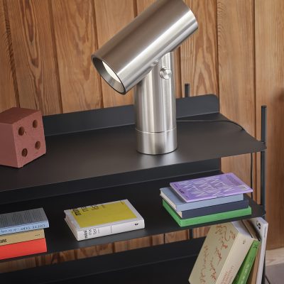 BEAM Table Lamp, Polished Aluminum