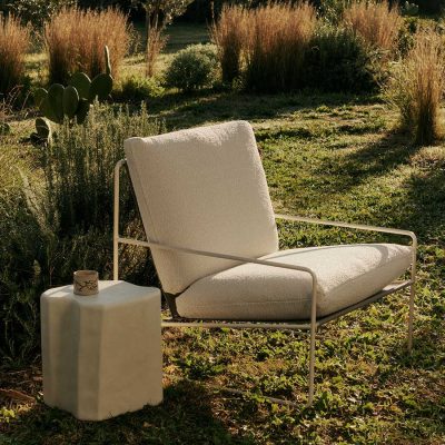 DESERT 1 Seater, Pure Bouclé Chestnut
