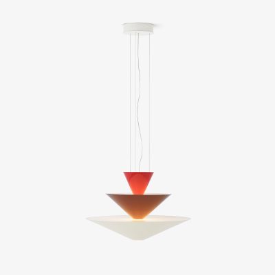 GIO LN14, Vermilion Red, Dark Burgundy & Ecru White