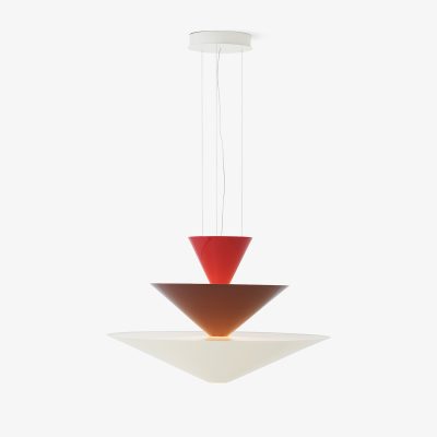 GIO LN15, Vermilion Red, Dark Burgundy & Ecru White