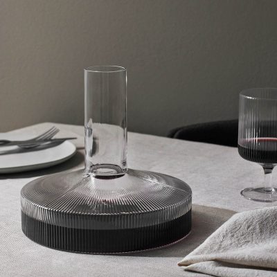 RIPPLE Wine Carafe, Frosted