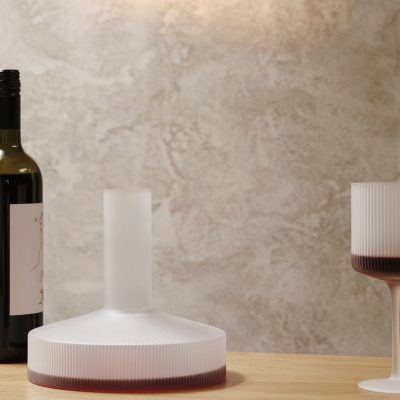 RIPPLE Wine Carafe, Frosted