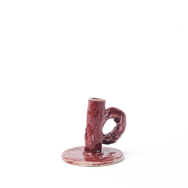 STUDIO Candlestick, Burgundy