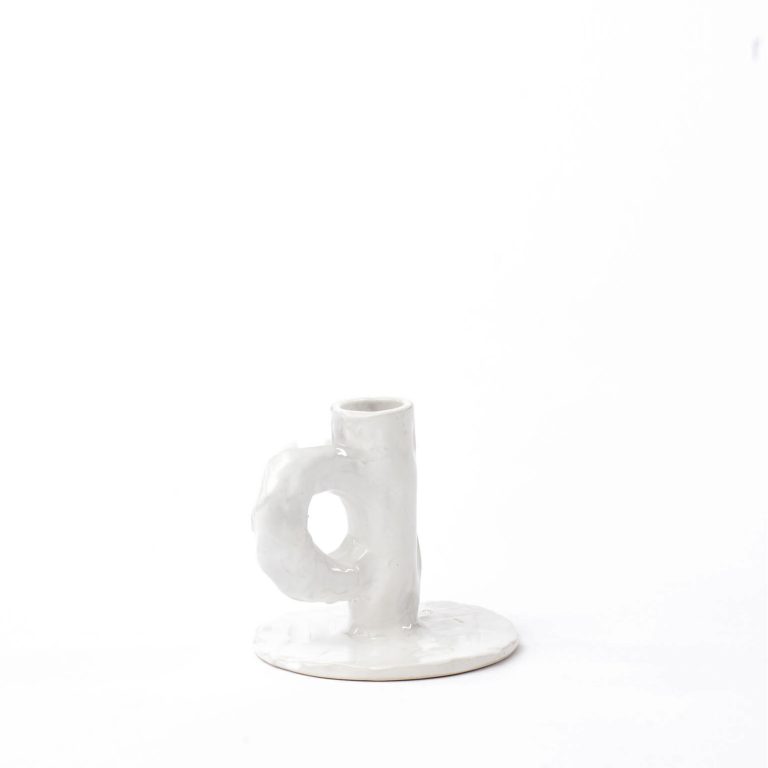 STUDIO Candlestick, White