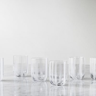 STRIPE Glass White