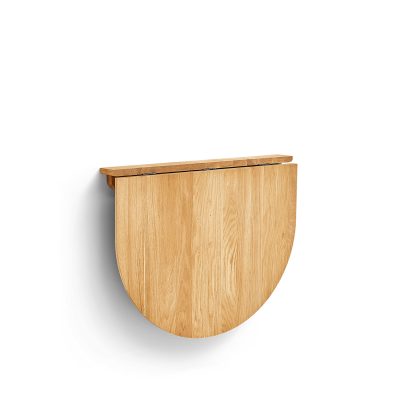 TREFOIL Folding Wall Table, Oak