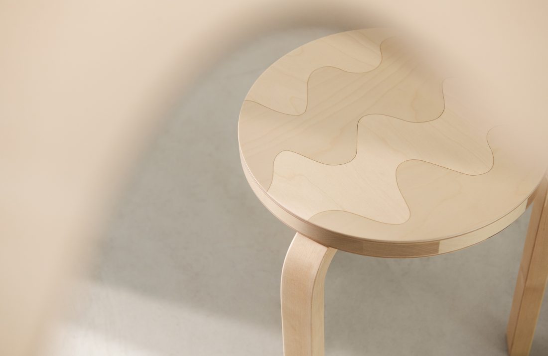 Artek + Marimekko Stool 60, Lokki